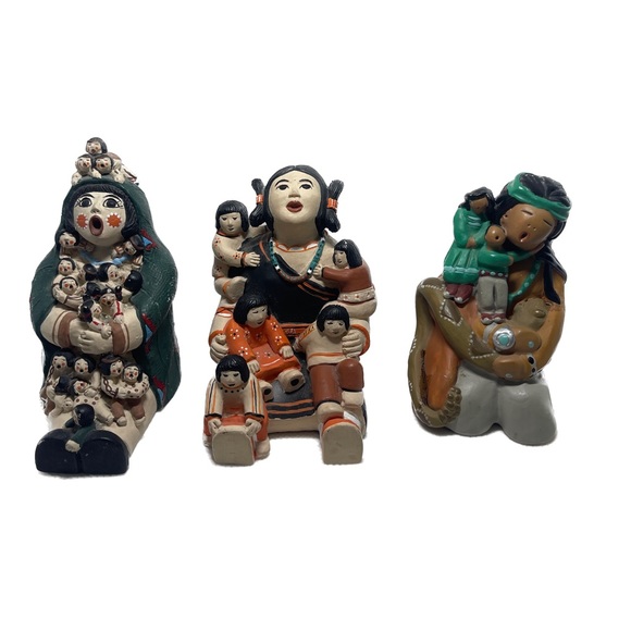 Vintage Native American Storyteller Set of 3 - Picture 1 of 14